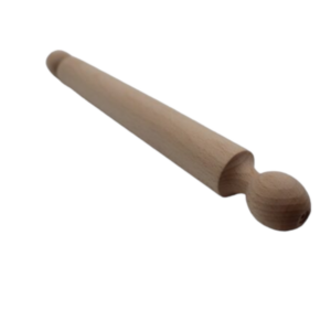 nudelholz / teigrolle aus buchenholz, länge 70 cm, durchmesser 4,2 cm