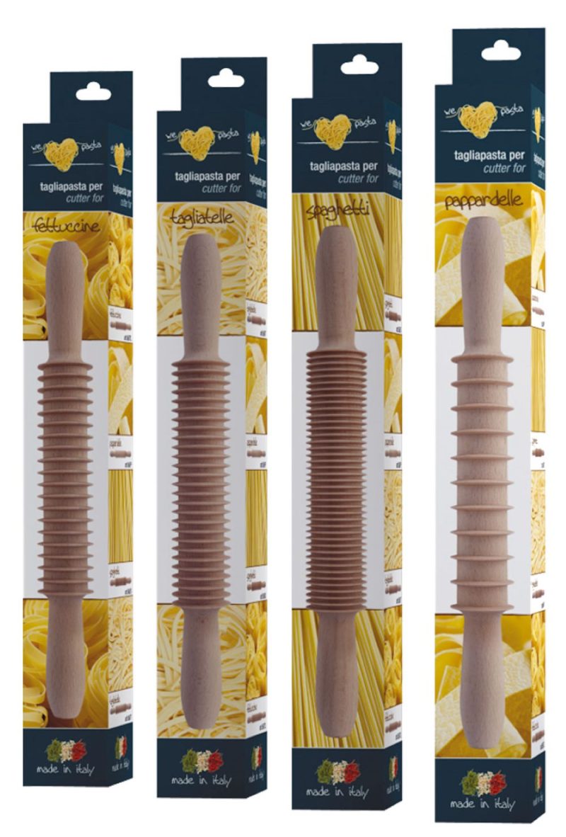 mattarello tagliapasta für pappardelle (ca. 15mm) nudelholzschneider