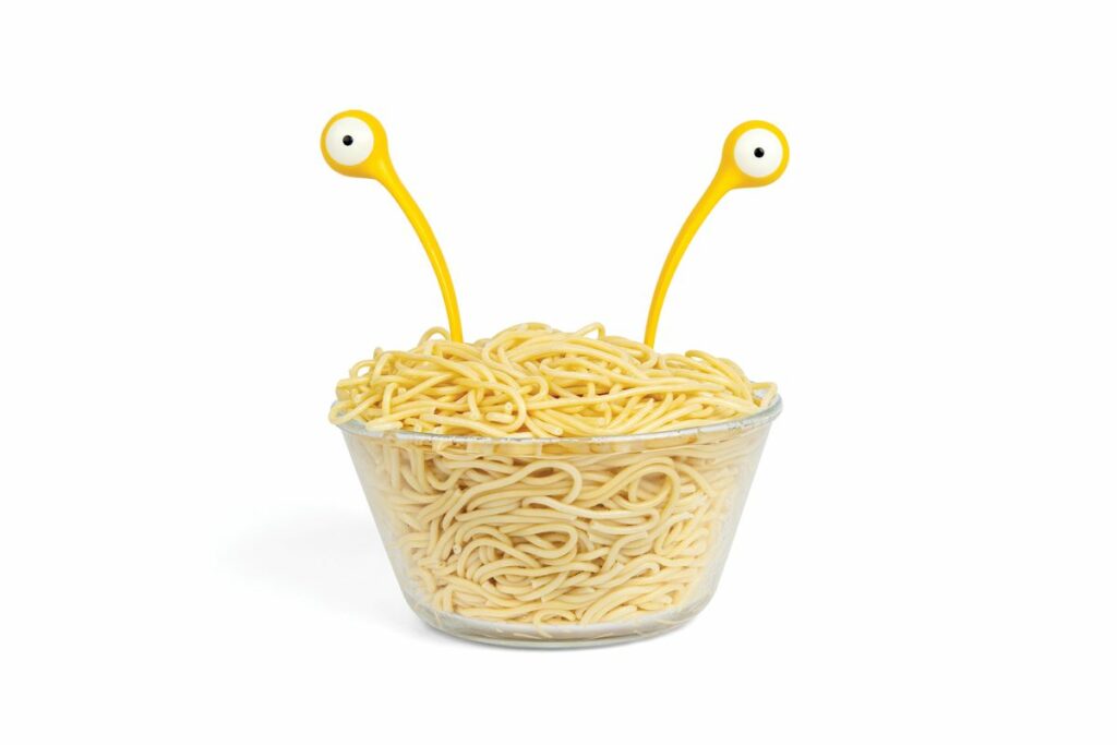 spaghetti monsters servierbesteck