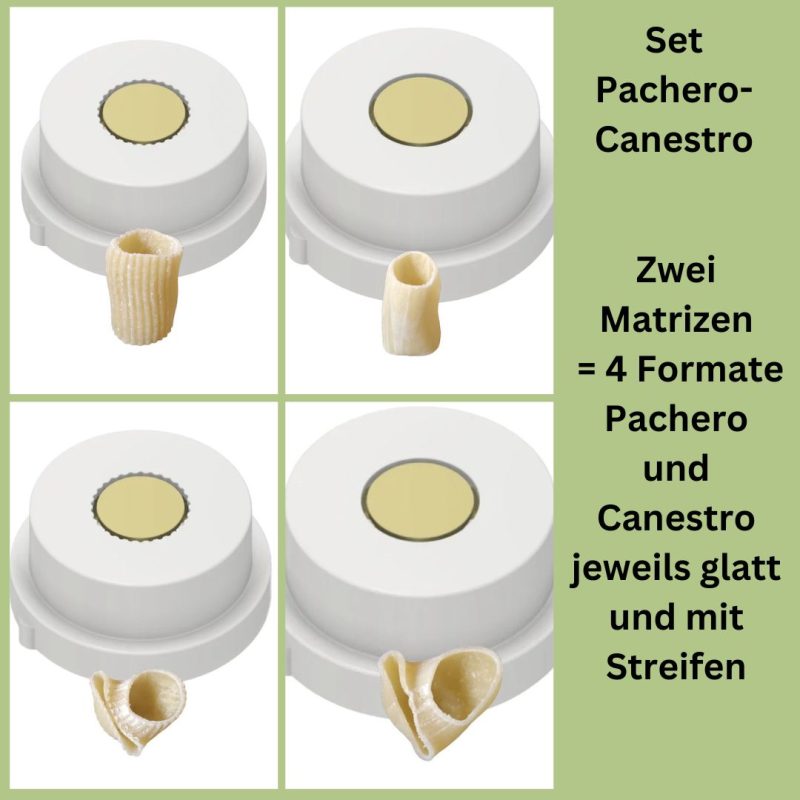 set (pom für philips pastamaker avance / 7000er): matrizen canestro pacchero 2 matrizen 4 formate