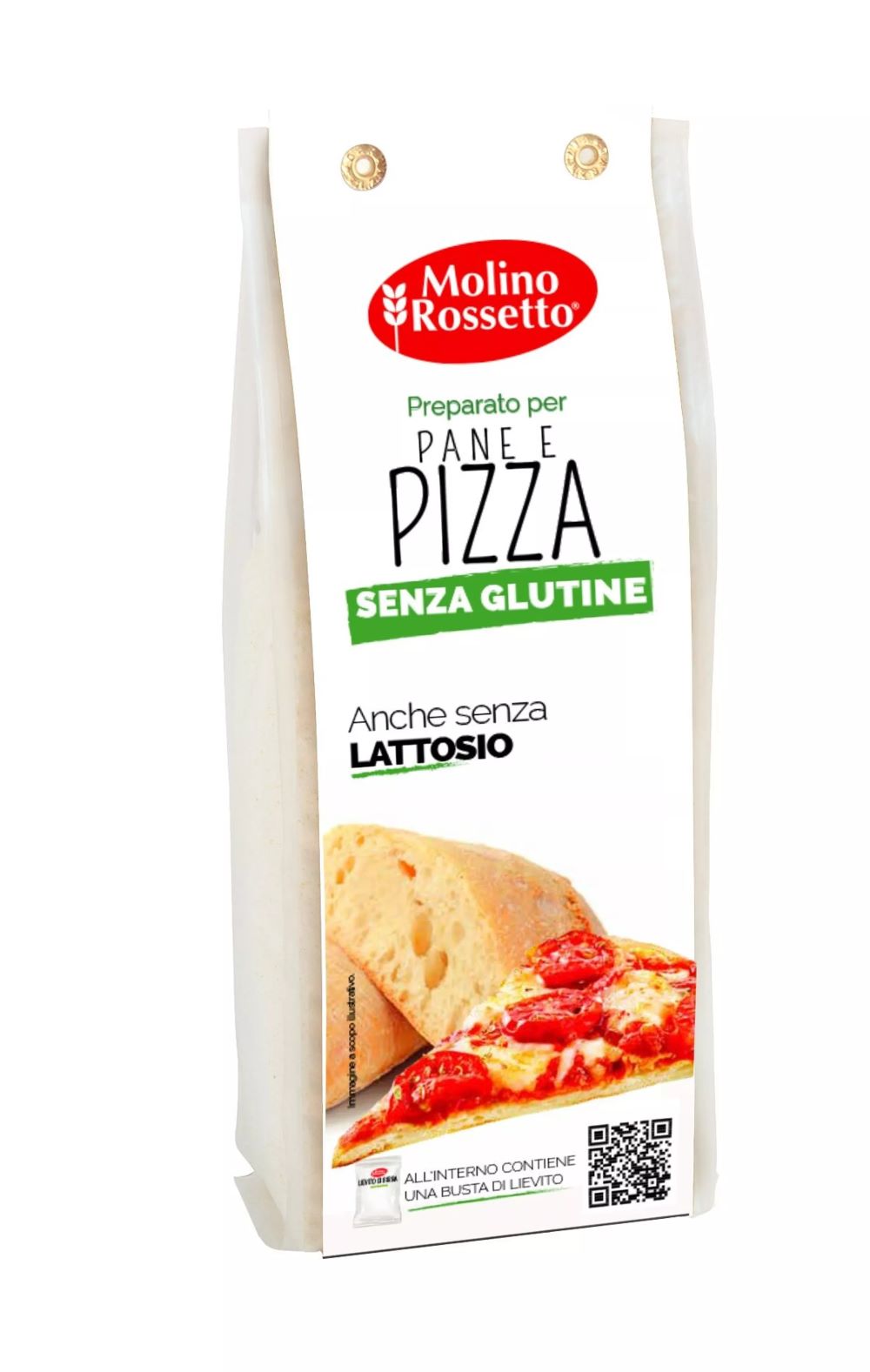 glutenfrei: mischung für pizza und brot von molino rossetto 500 gr