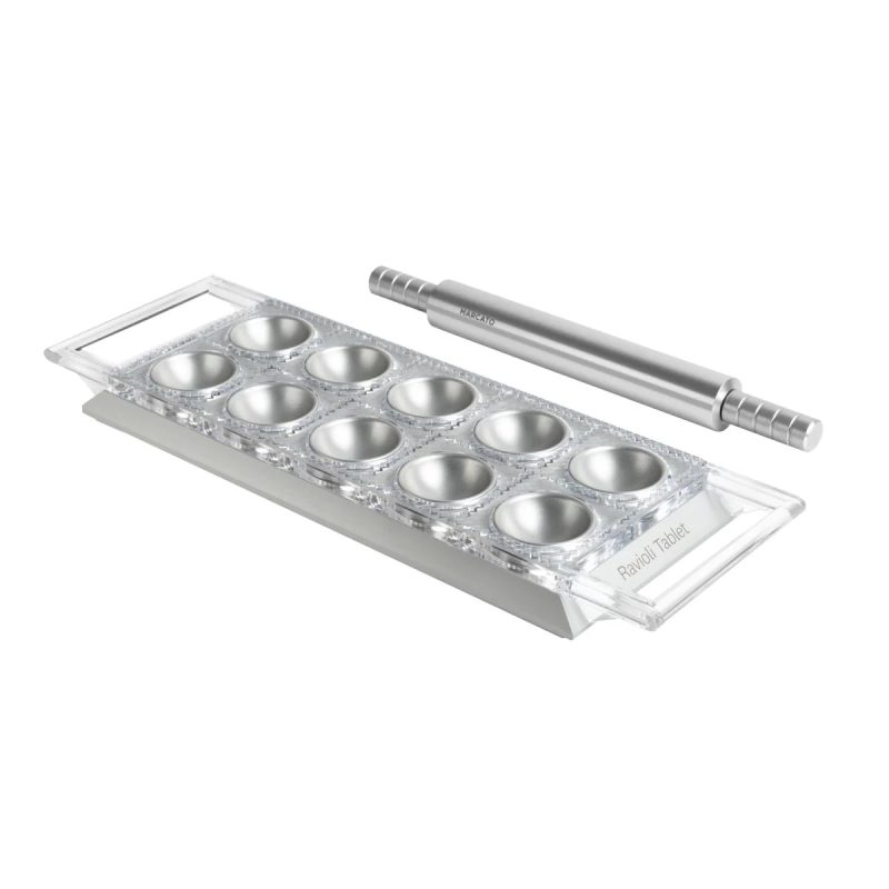 marcato ravioli tablet farbe silber, 10 stück 50x50 mm